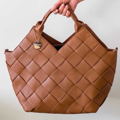 Bolso Trenzado Kassandra Marrón